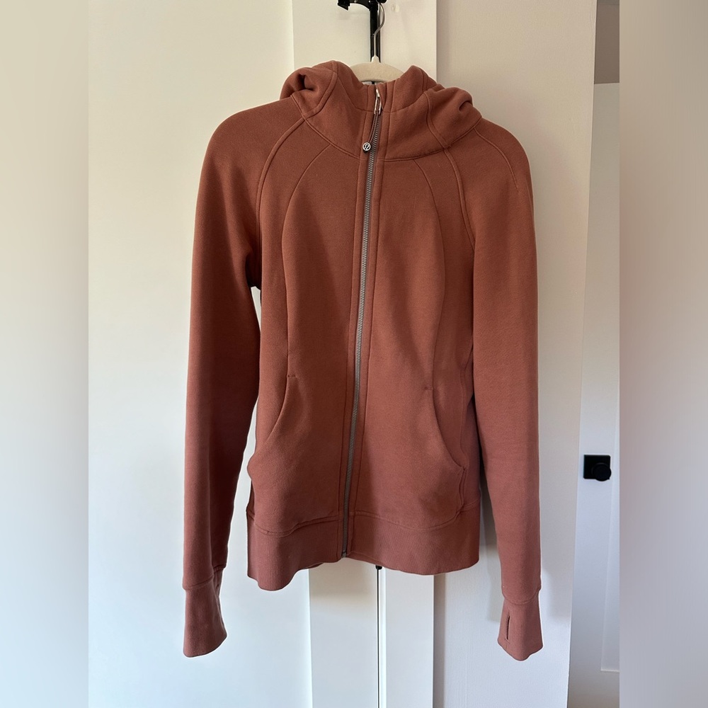 Lululemon peach zip up hoodie